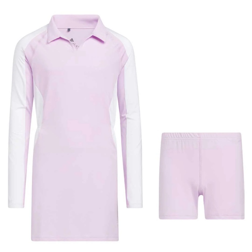 NWT Adidas Girls Long Sleeve Performance Golf Dress Size Large
